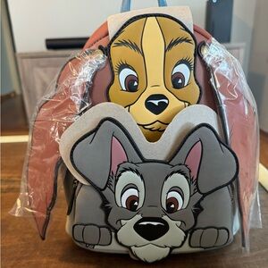 Disney lounge fly backpack, lady, and the tramp